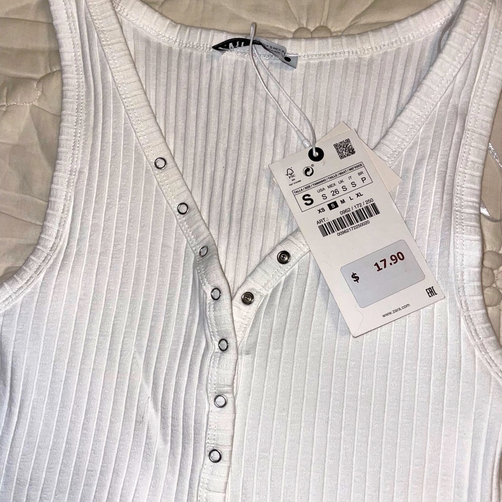 Zara button bodysuit